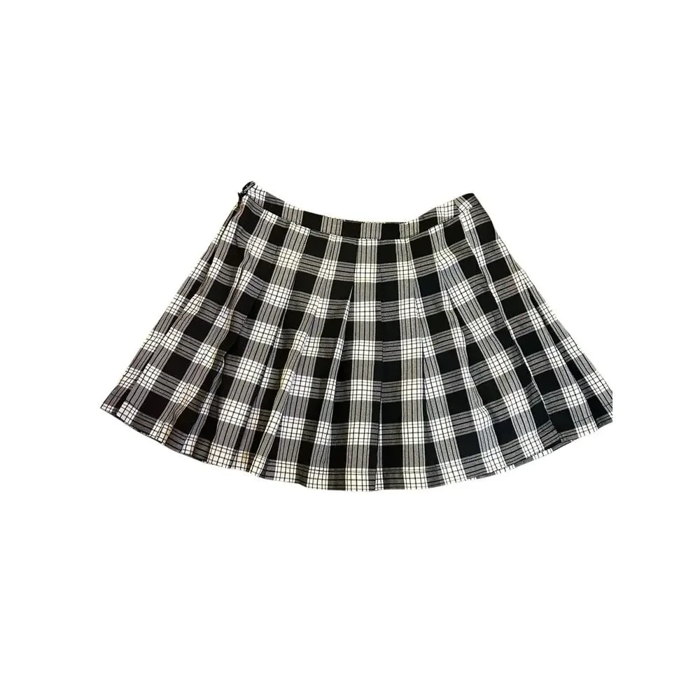 NWT Self Love Women’s Plaid Skirt 90s style Dark Academia Size XL